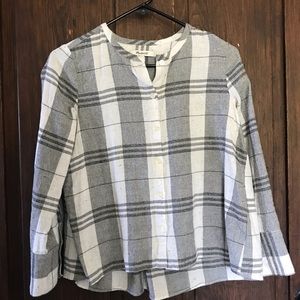 EUC plaid Madewell button up